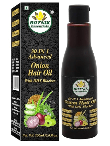 BOTNIK ESSENTIALS 30 in 1 Advanced Onion Hair Oil with DHT Blocker